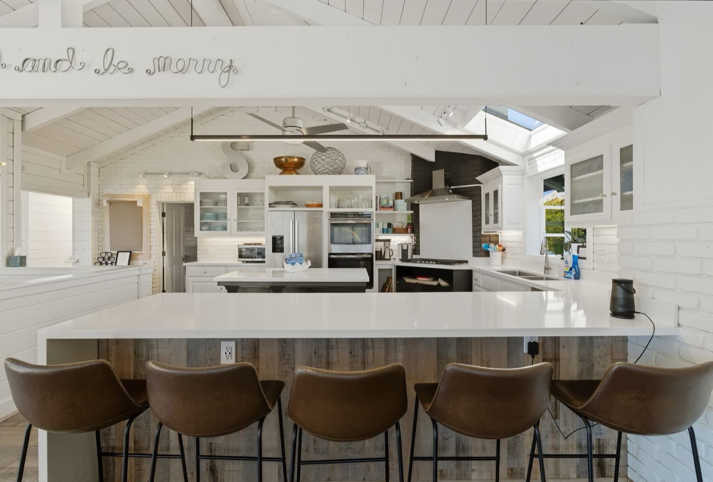 The kitchen island
